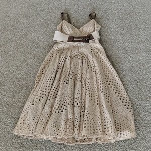 Boston Proper midi dress with belt